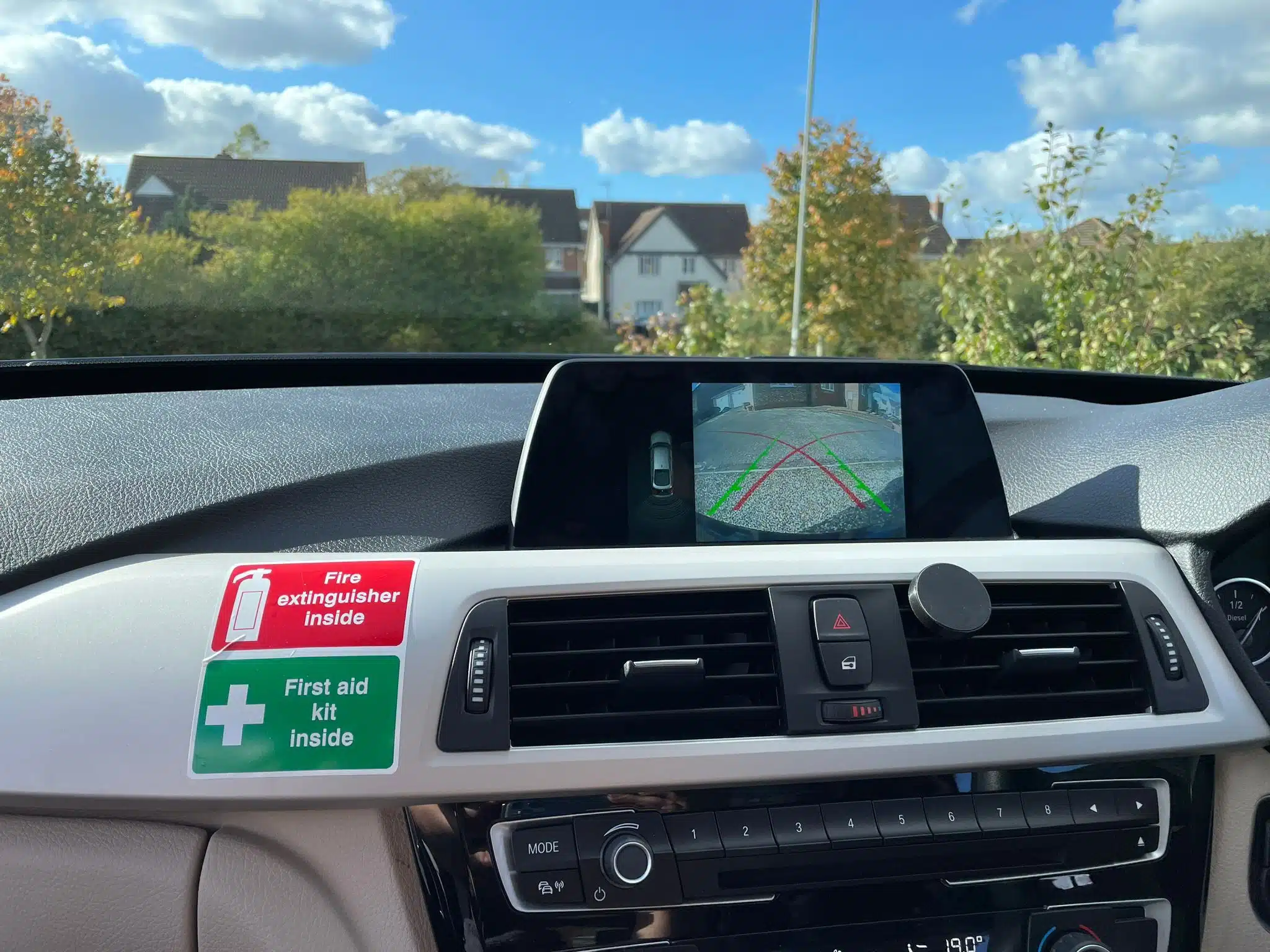 reverse camera installation